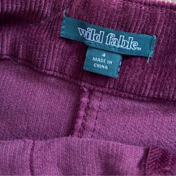 Maroon corduroy skirt - Picture 3 of 4